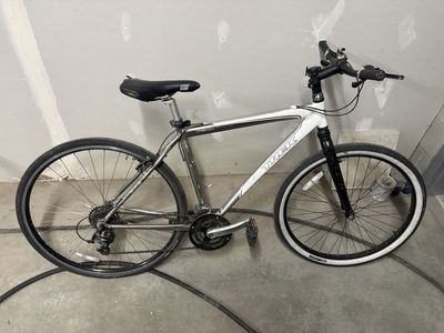 Trek & Novara Road Bikes - 2 Used Bicycles, White & Blue