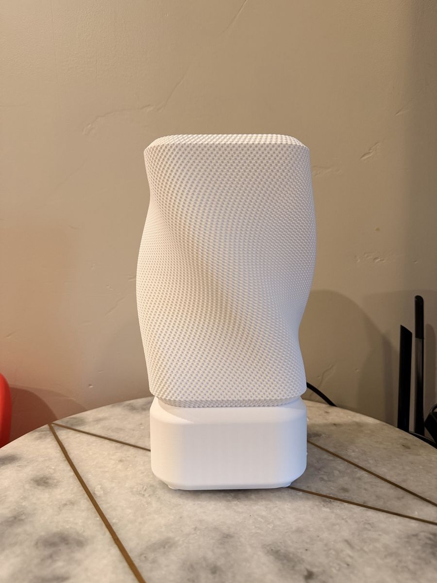 Unique Wavy White Table Lamp - Modern Home Decor Lighting