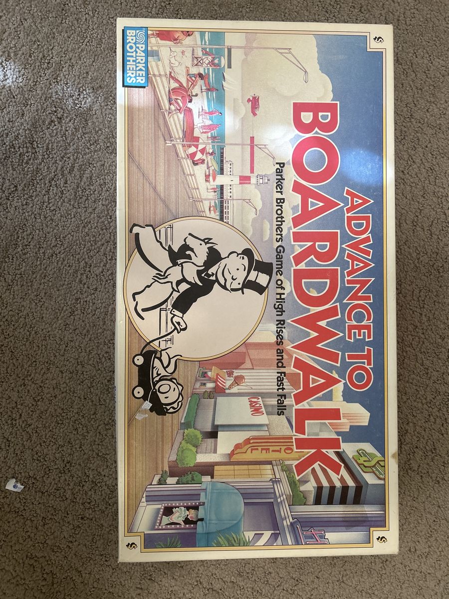 Advance to boardwalk game with all the pieces