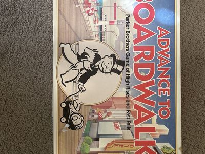 Advance to boardwalk game with all the pieces
