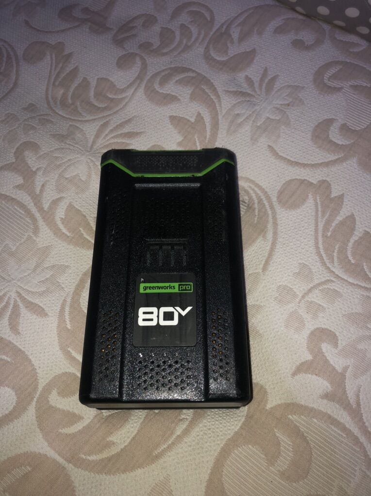 New, Green Works 80V Lithium Ion Battery