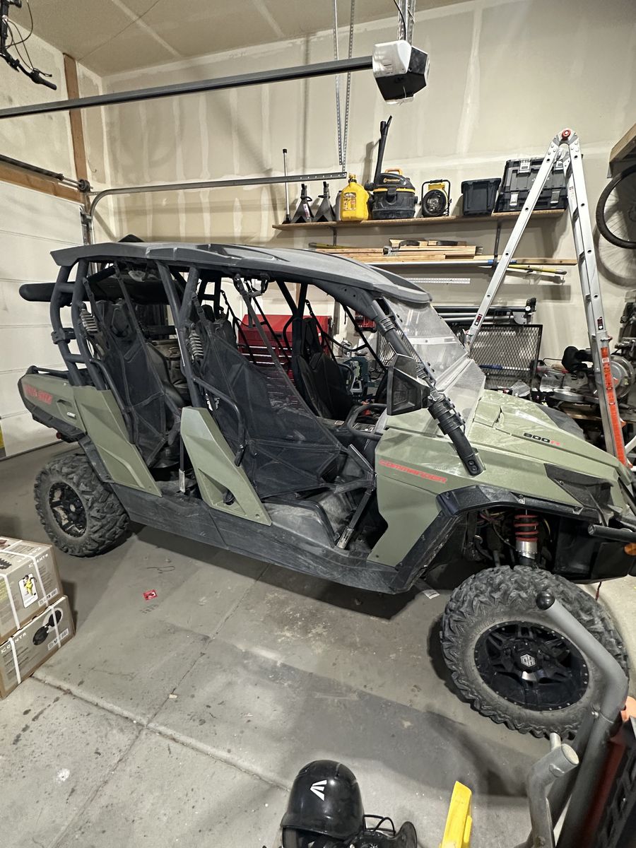 2019 Can Am COMMANDER MAX DPS 800R w/16ft Echo ATV trailer