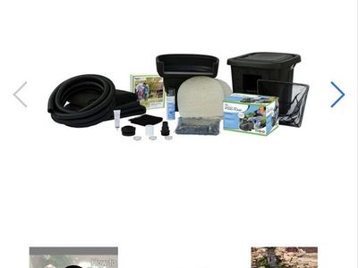 Aquascape MicroPond Kit Small Outdoor Backyard Pond Kit 8' x 11’ OBO