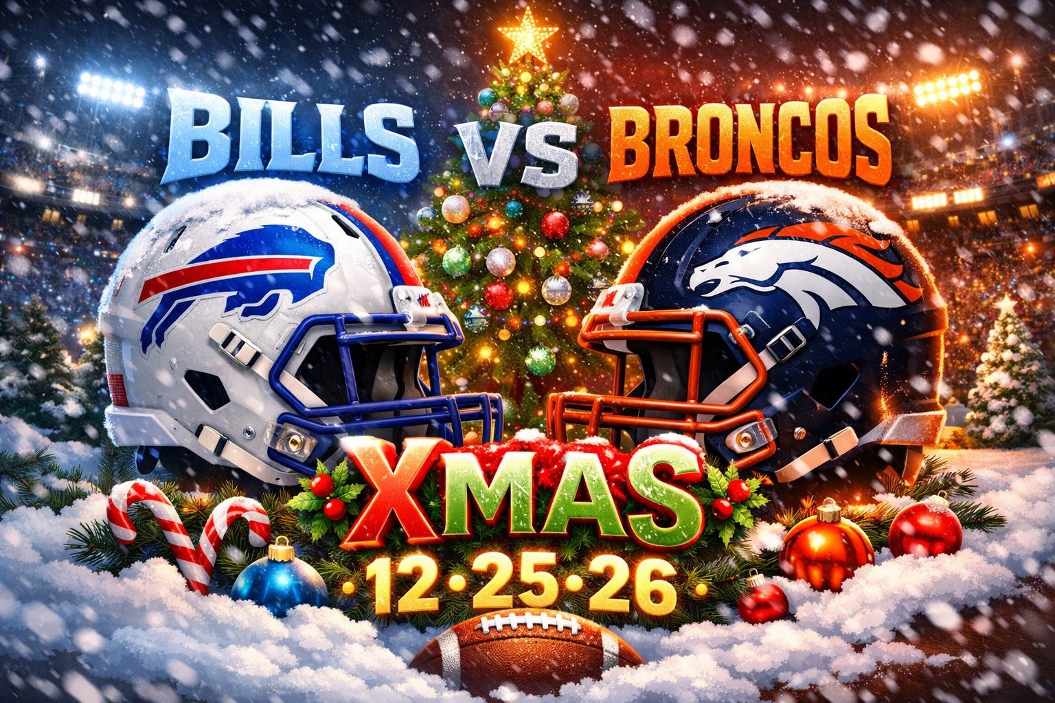 Bills vs Broncos Christmas Game Ticket - December 25