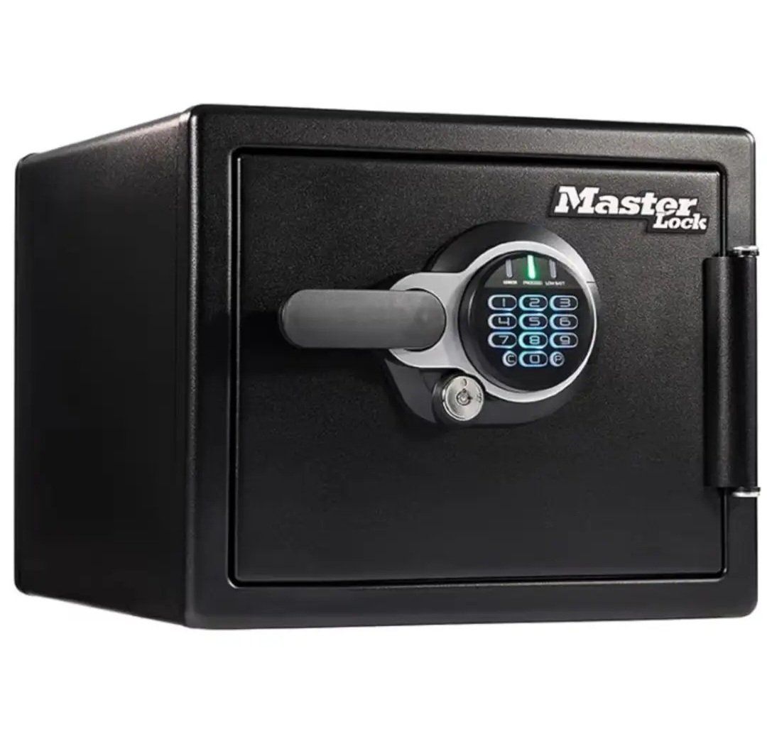 Master Lock Black Premium Fireproof and Waterproof Safe with Digital Keypad, 0.82 cu-ft, STW082GTC