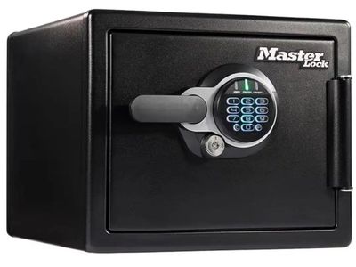 Master Lock Black Premium Fireproof and Waterproof Safe with Digital Keypad, 0.82 cu-ft, STW082GTC