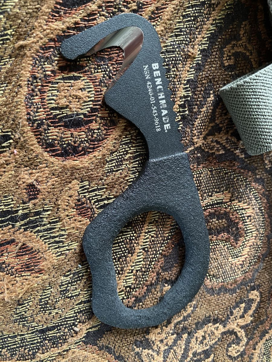 Benchmade 7 Hook Strap Cutter Safety Knife Tactical Rescue Tool