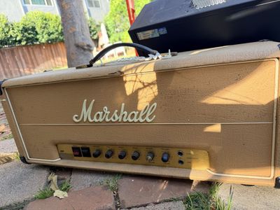 VINTAGE MARSHALL! late-1970s Marshall JMP Stack in a rare fawn (tan) tolex finish.