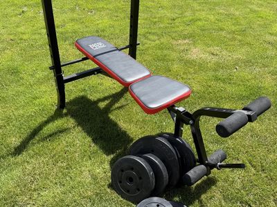 100 lbs Weight Bench Set (brand: Marcy Pro)