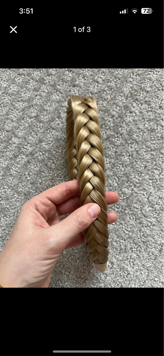 Blonde Braided Hair Headband 