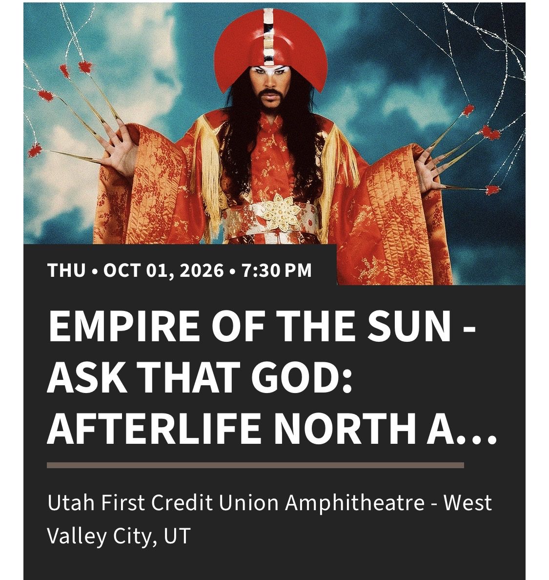 Empire of the Sun Tickets - PIT TICKETS