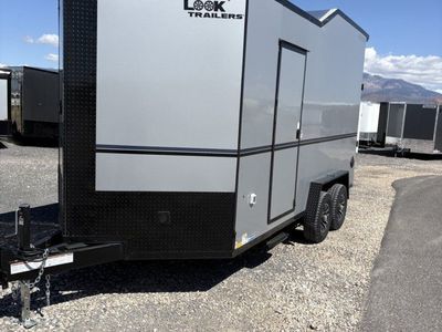7.5x16 Look Moab Enclosed Cargo Trailer - 7'6" Interior - 10K GVWR - .080 PolyCor, Air Conditioner(s), Black Out Package