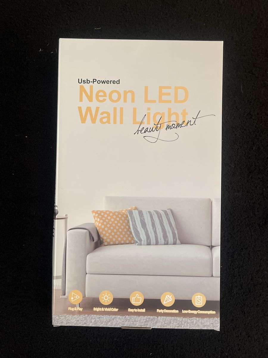USB-Powered Neon LED Wall Light - Paw Print Decor - Plug & Play, Bright Colors