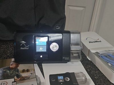 ResMed AirSense 10 AutoSet CPAP Machine w/ Humidifier, ClimateLineAir & Mask - 3034 Run Hrs