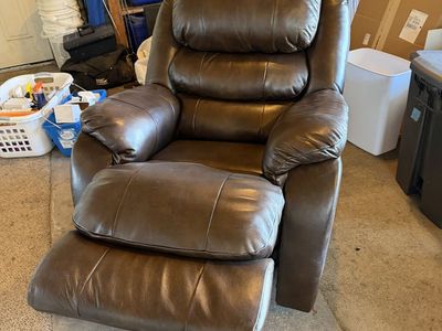 Leather Recliner Swivel Rocking Chair