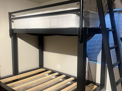 2 Adult Weight Bunk Beds QueenLow And Twin Tops