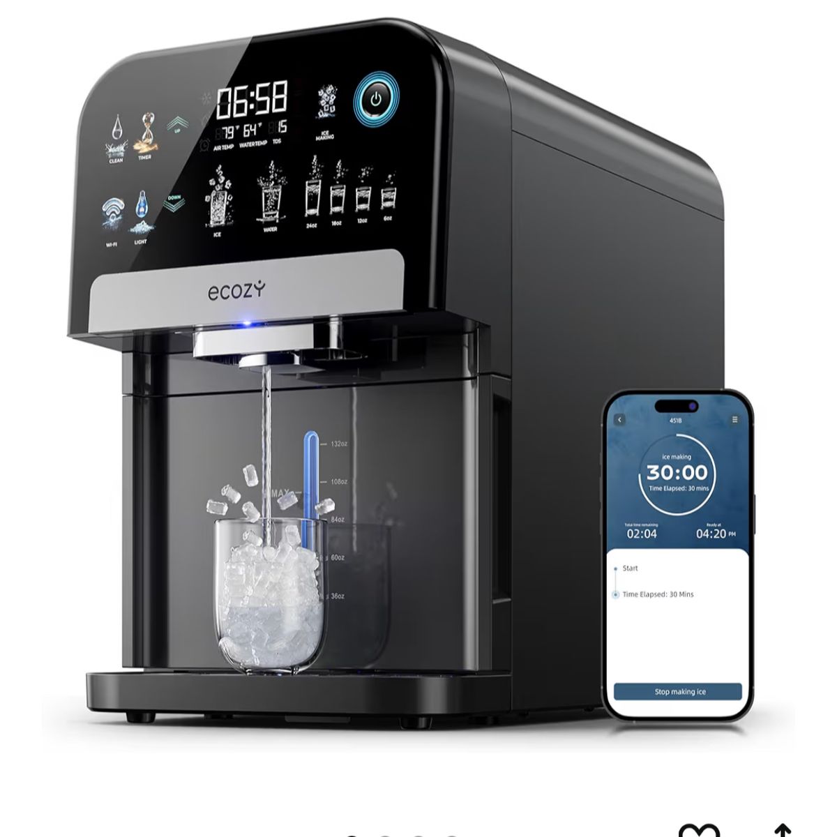 Ecozy Ice Maker With water Dispenser