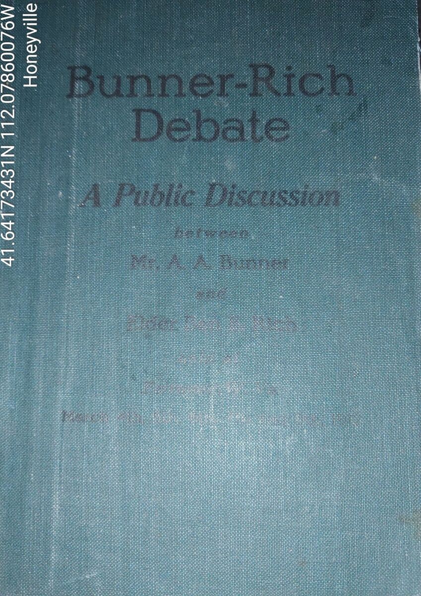 The Bunner-Rich Debate 1912