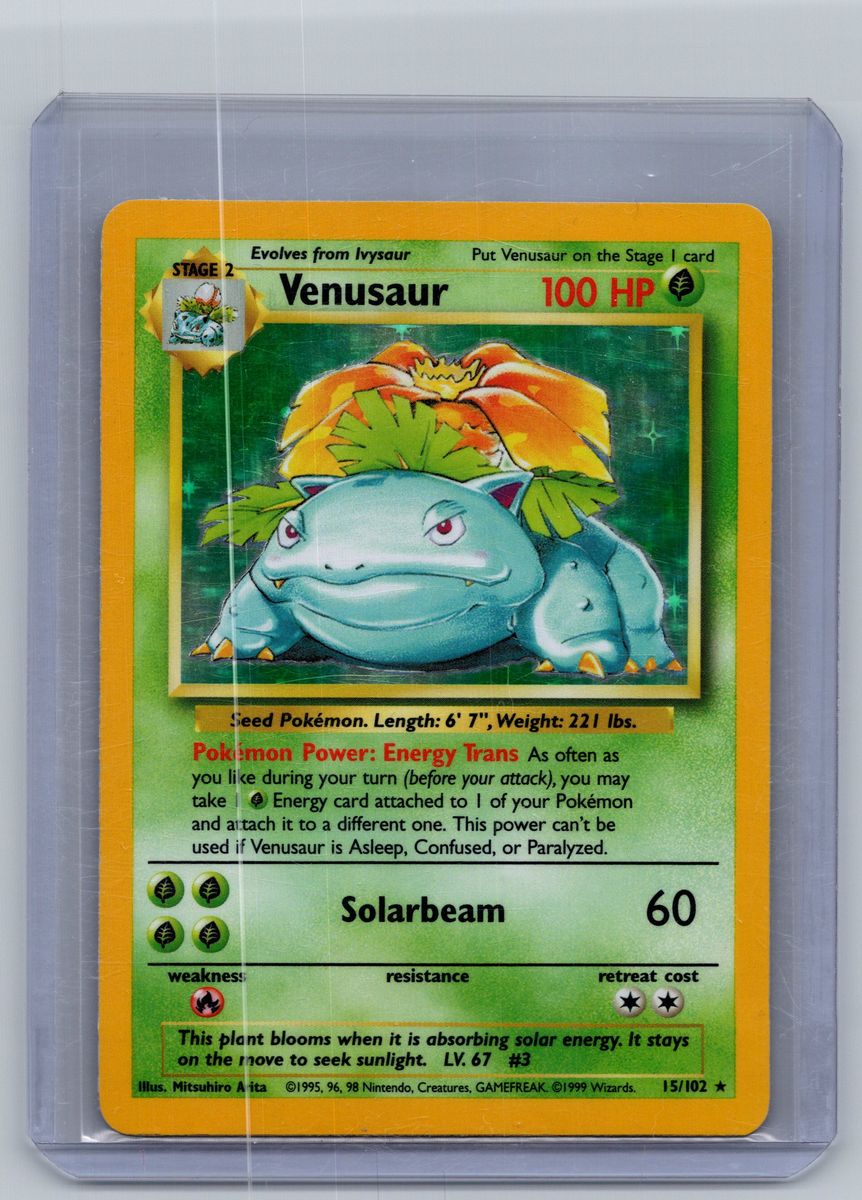 (NM) Venusaur 15/102 Holo - Pokemon Base Set