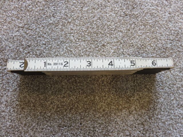 Vintage 1950's “Made in USA” Wooden Folding Ruler - 6 foot total length