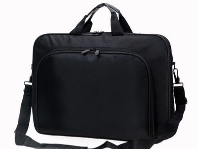 Blue Nylon Laptop Messenger Bag Briefcase with Adjustable Shoulder Strap