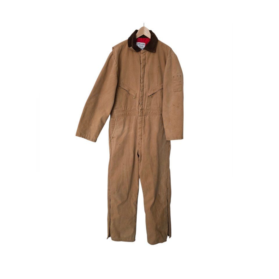 Walls Zero Zone Quilted Insulated Duck Canvas Coveralls XL
