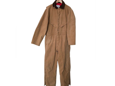 Walls Zero Zone Quilted Insulated Duck Canvas Coveralls XL