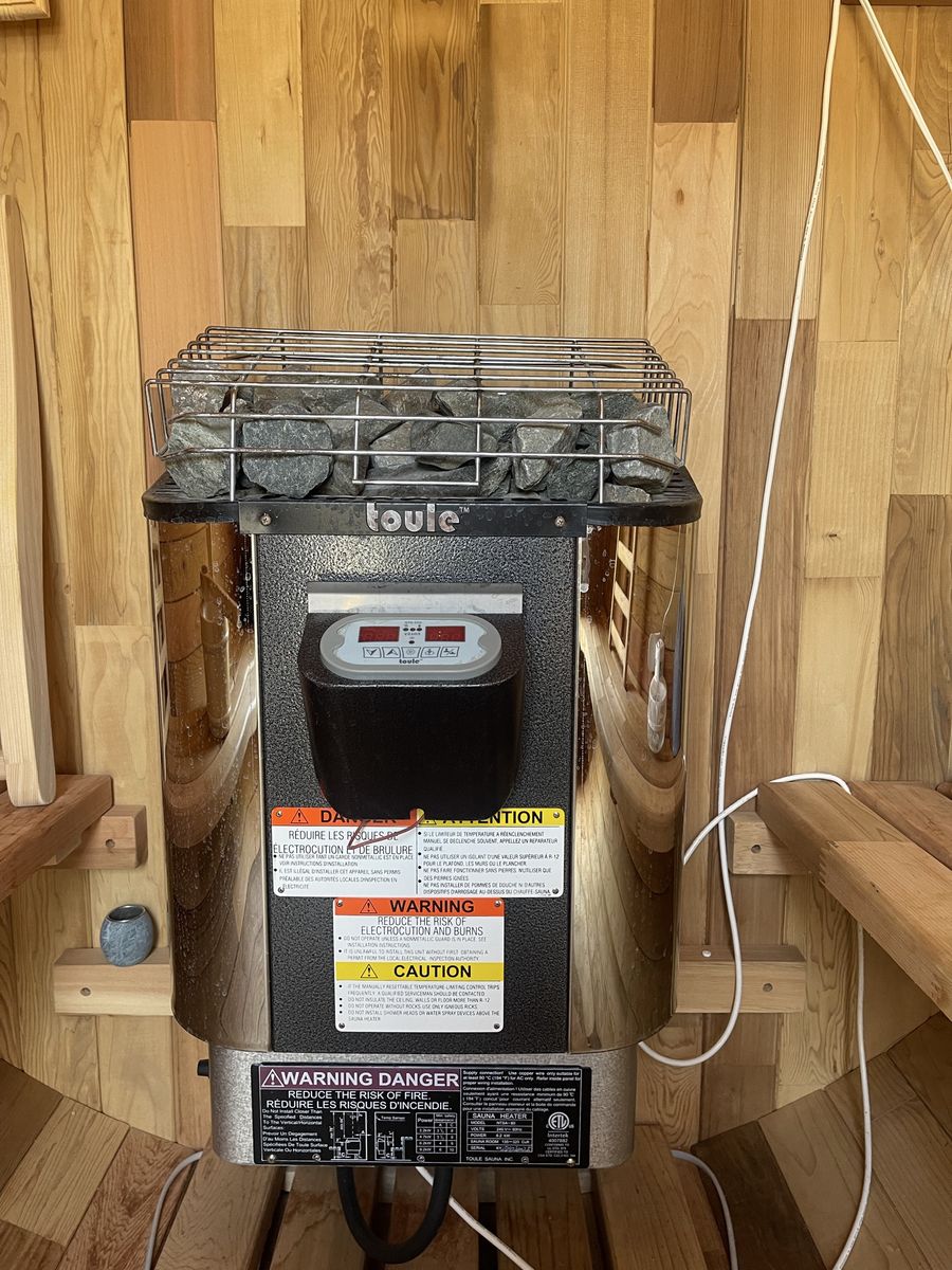 Sauna heater & rocks