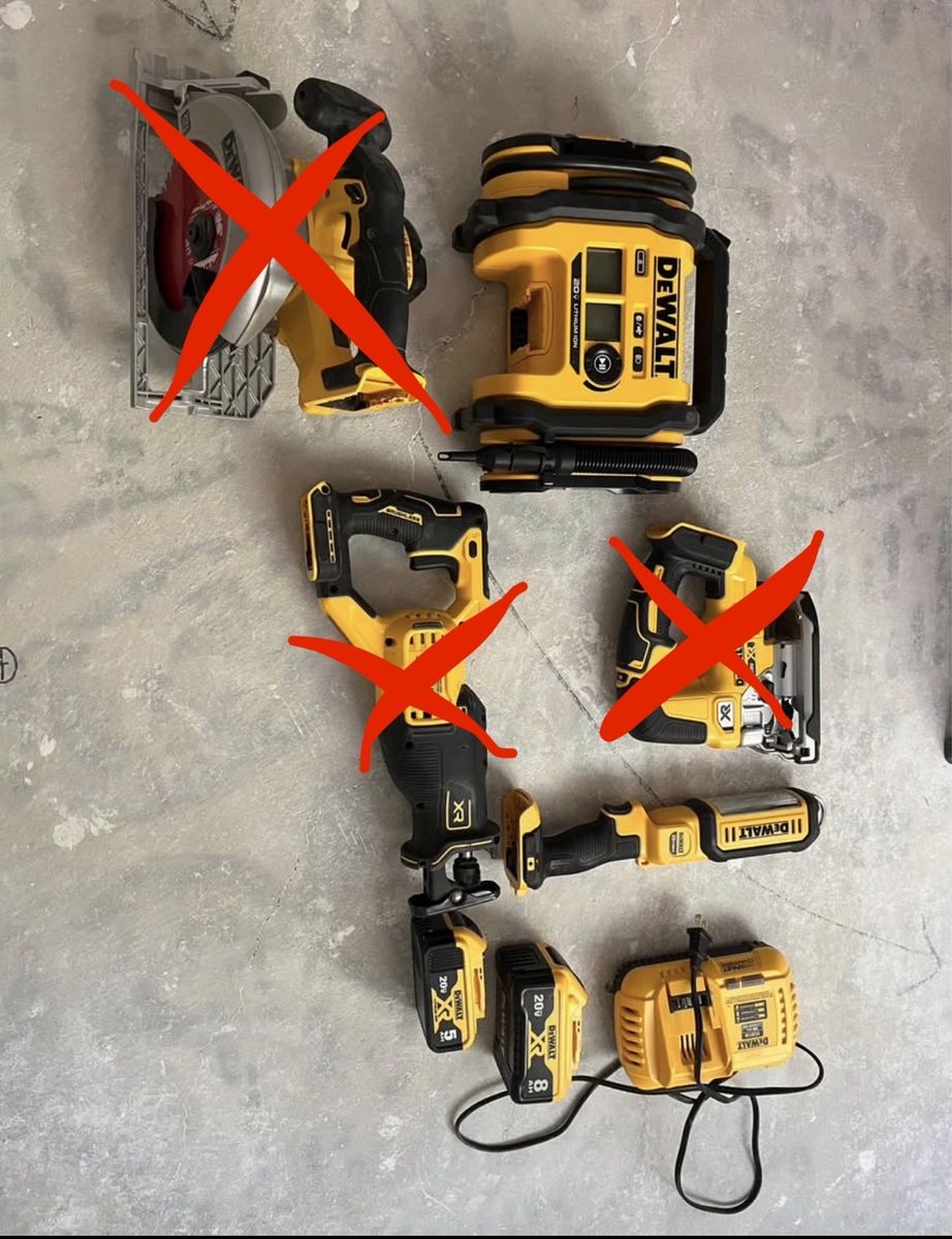 Dewalt tools and batteries