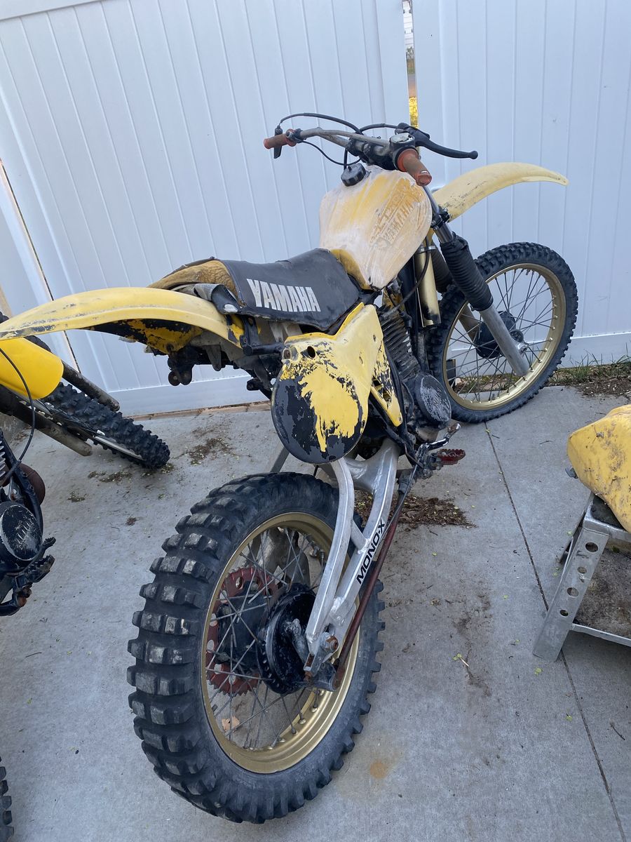 1981 Yamaha YZ465 and 1978 YZ250