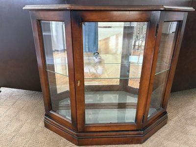 Small Lighted curio cabinet