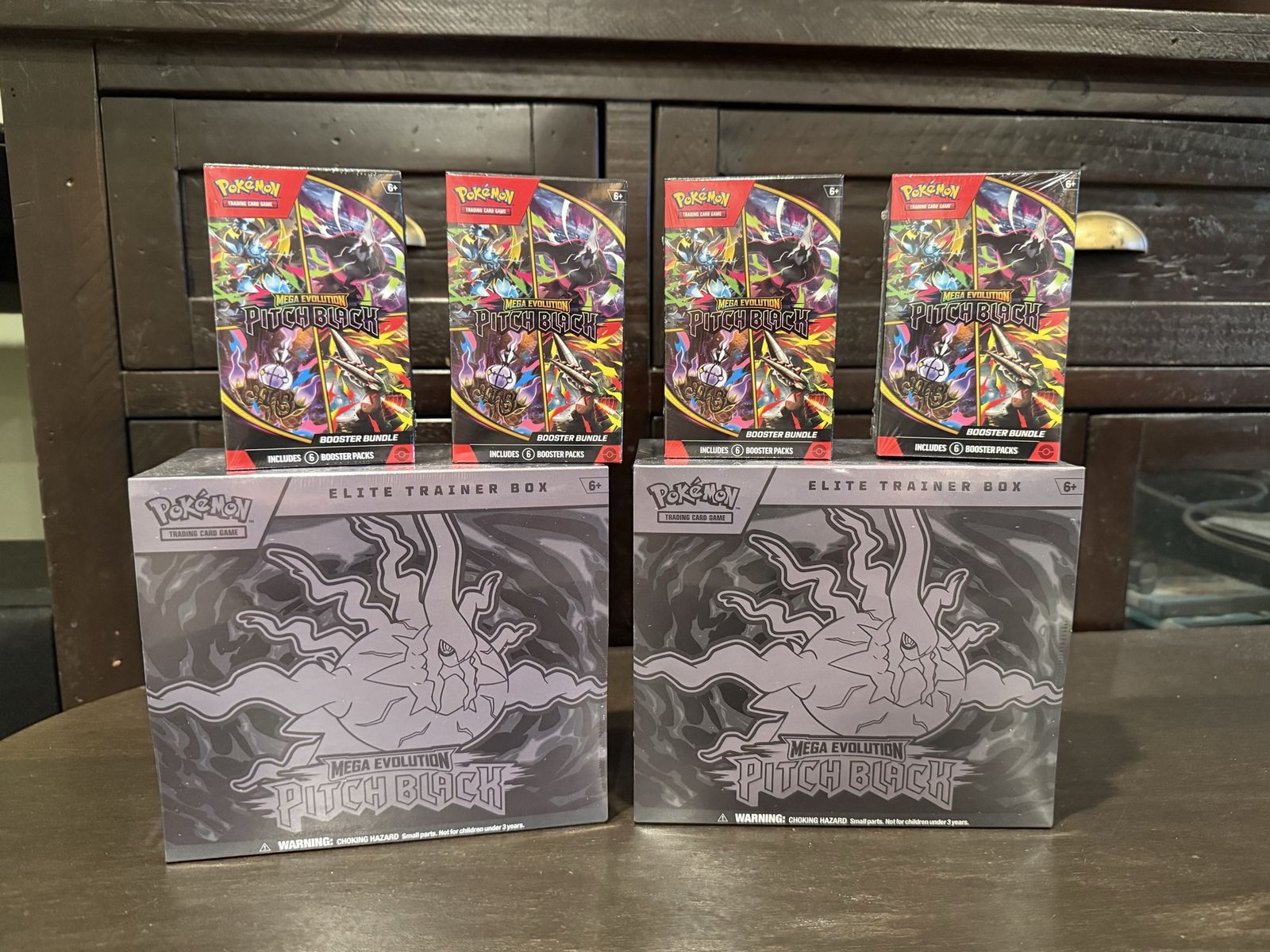 Pokemon TCG Mega Evolution Pitch Black Sealed Booster Bundles and Elite Trainer Boxes