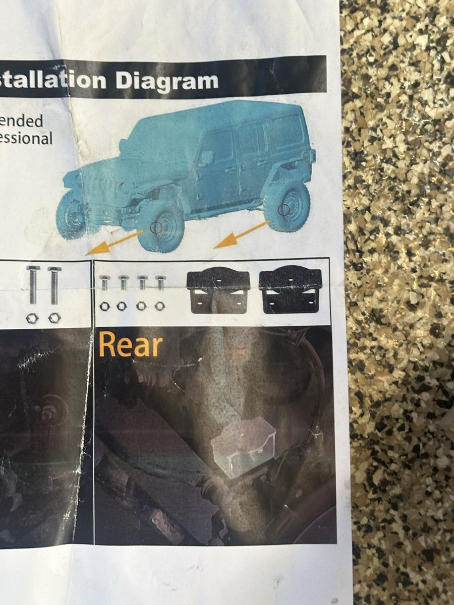 Jeep Wrangler JL rear bump stop extensions