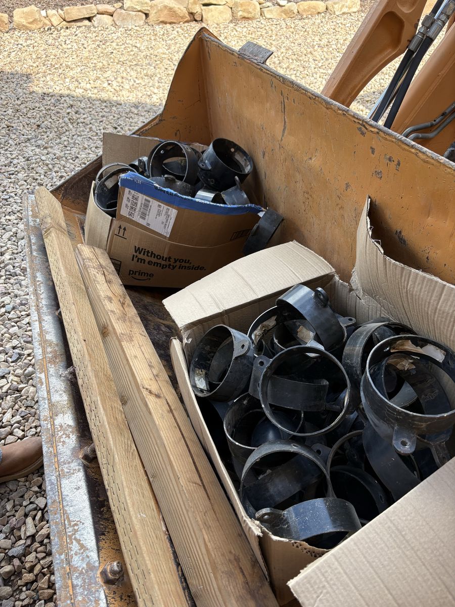 6” Round Log Brackets