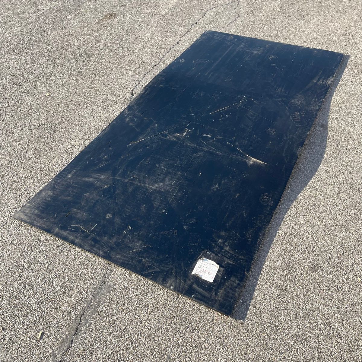 MITSUBISHI TIVAR  ESD Black Plate Anti Static Plastic Sheet 0.5” x 48” x 96” (AS-IS)