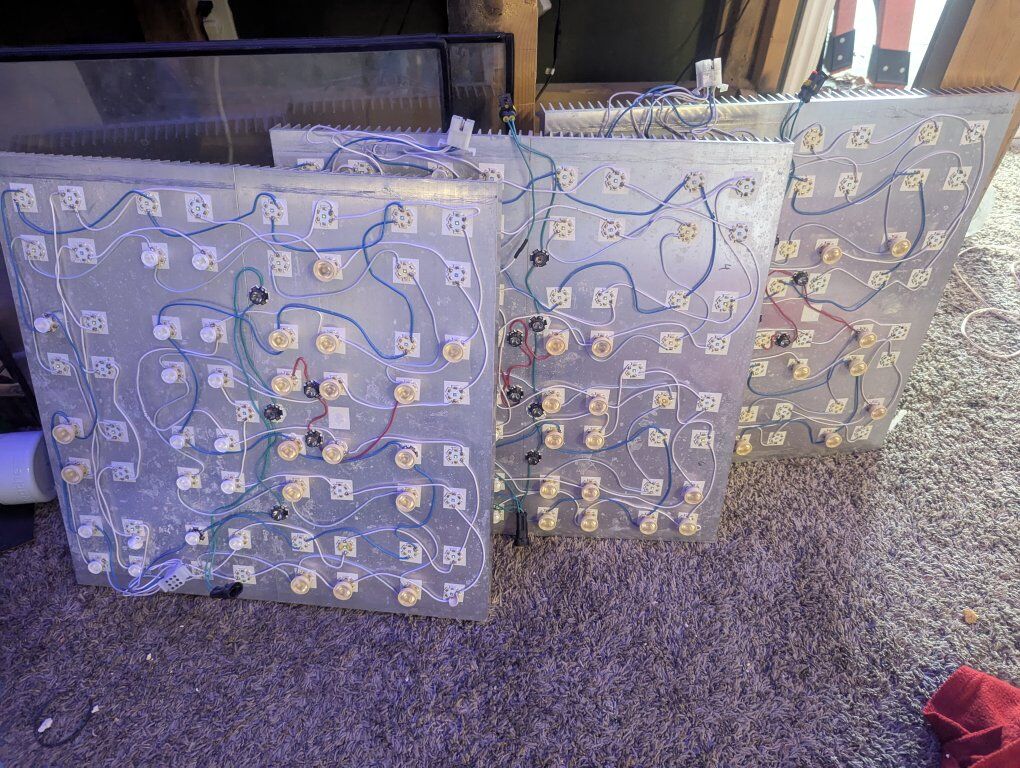 Large DIY Cree LED lights for coral reef