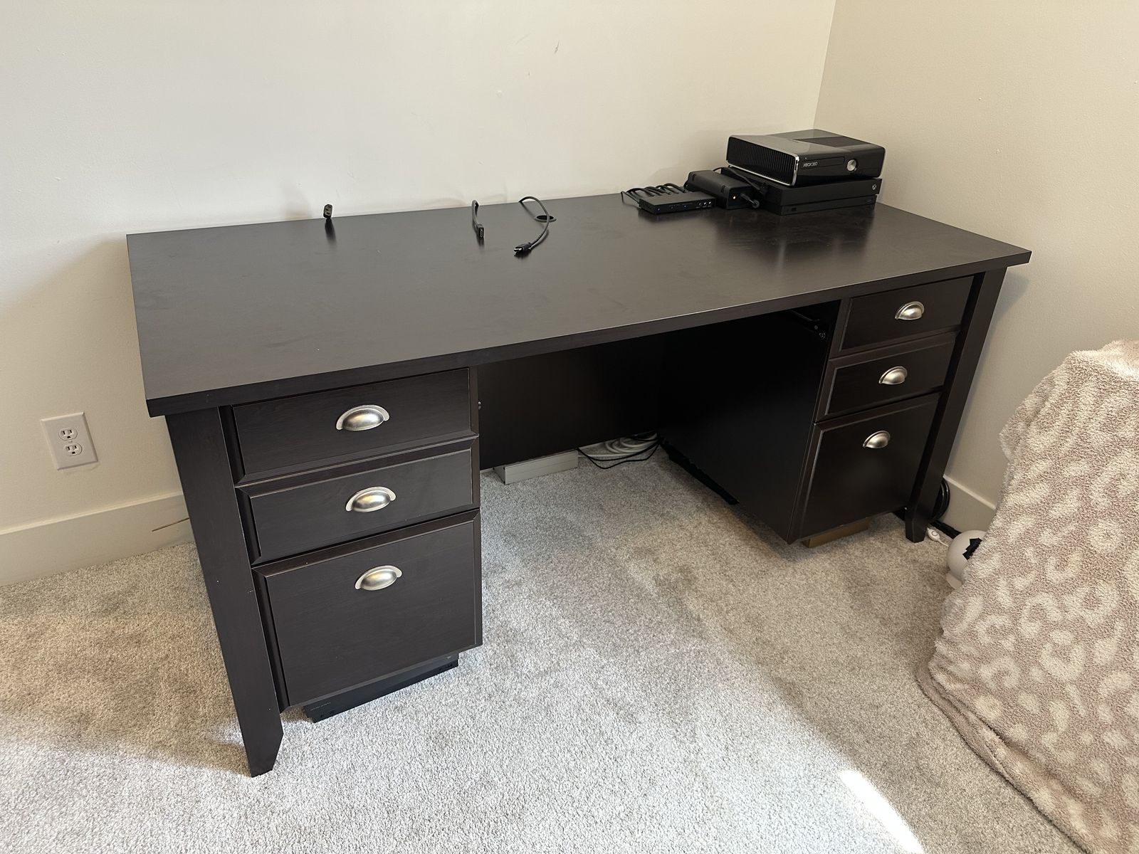 Brown Office Desk - Espresso