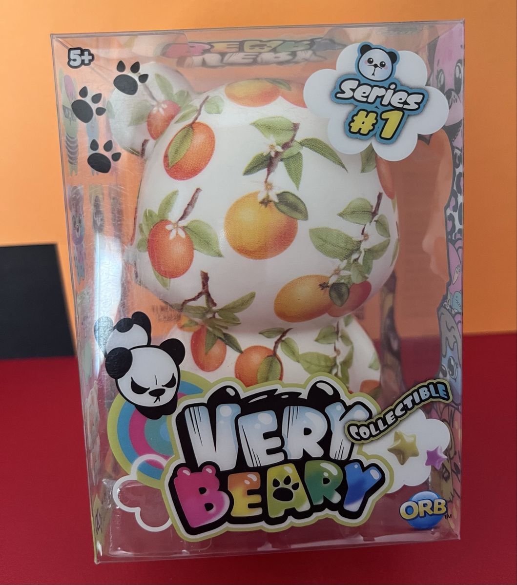 ORB Very Beary Series 1 Collectible Figure - Peach Fruit Print