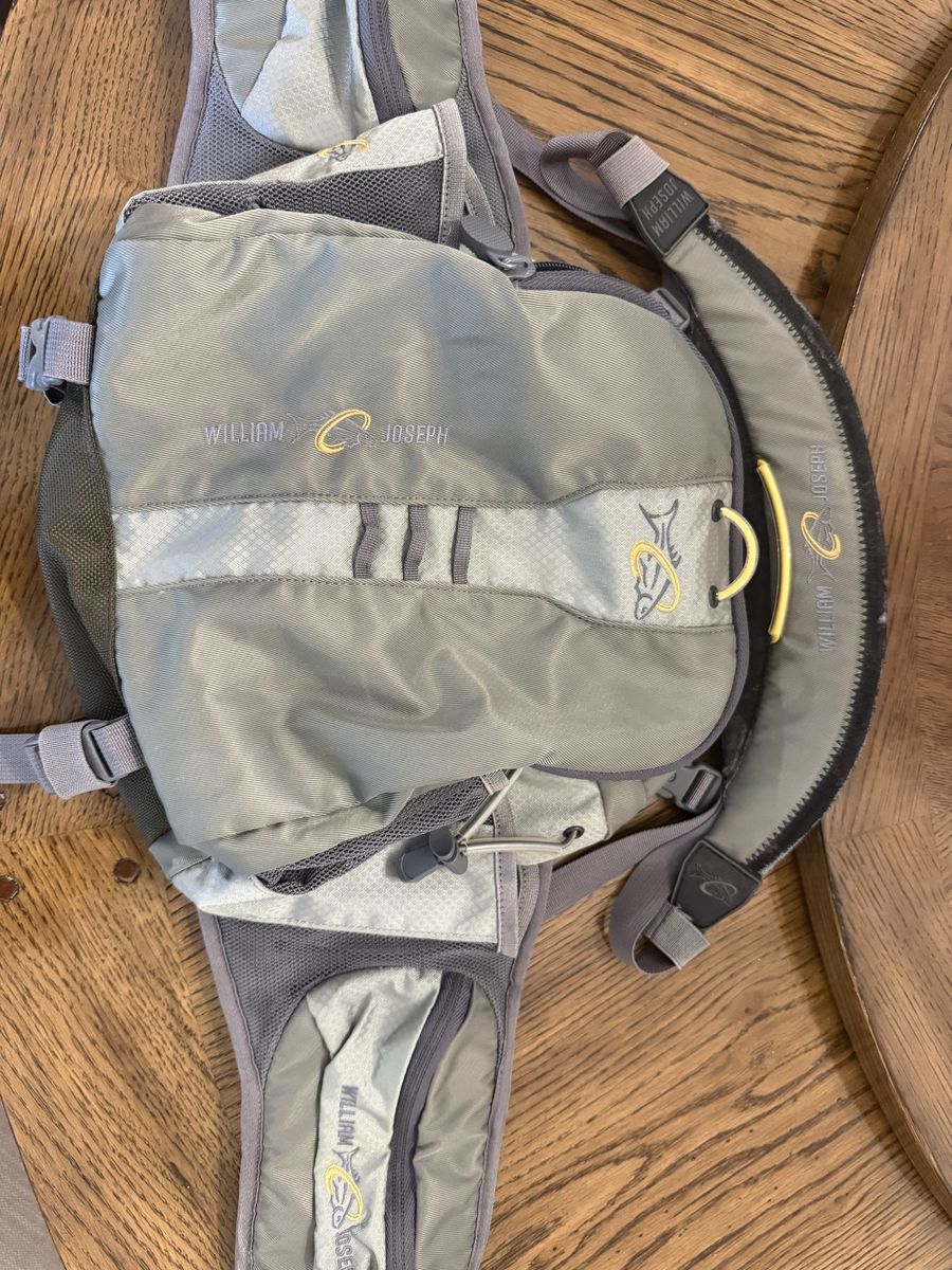 William Joseph Fishing Vest/Pack - Gray Fly Fishing Chest Pack