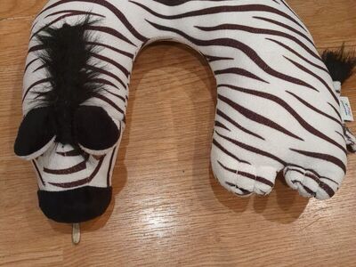 critter zebra travel neck pillow