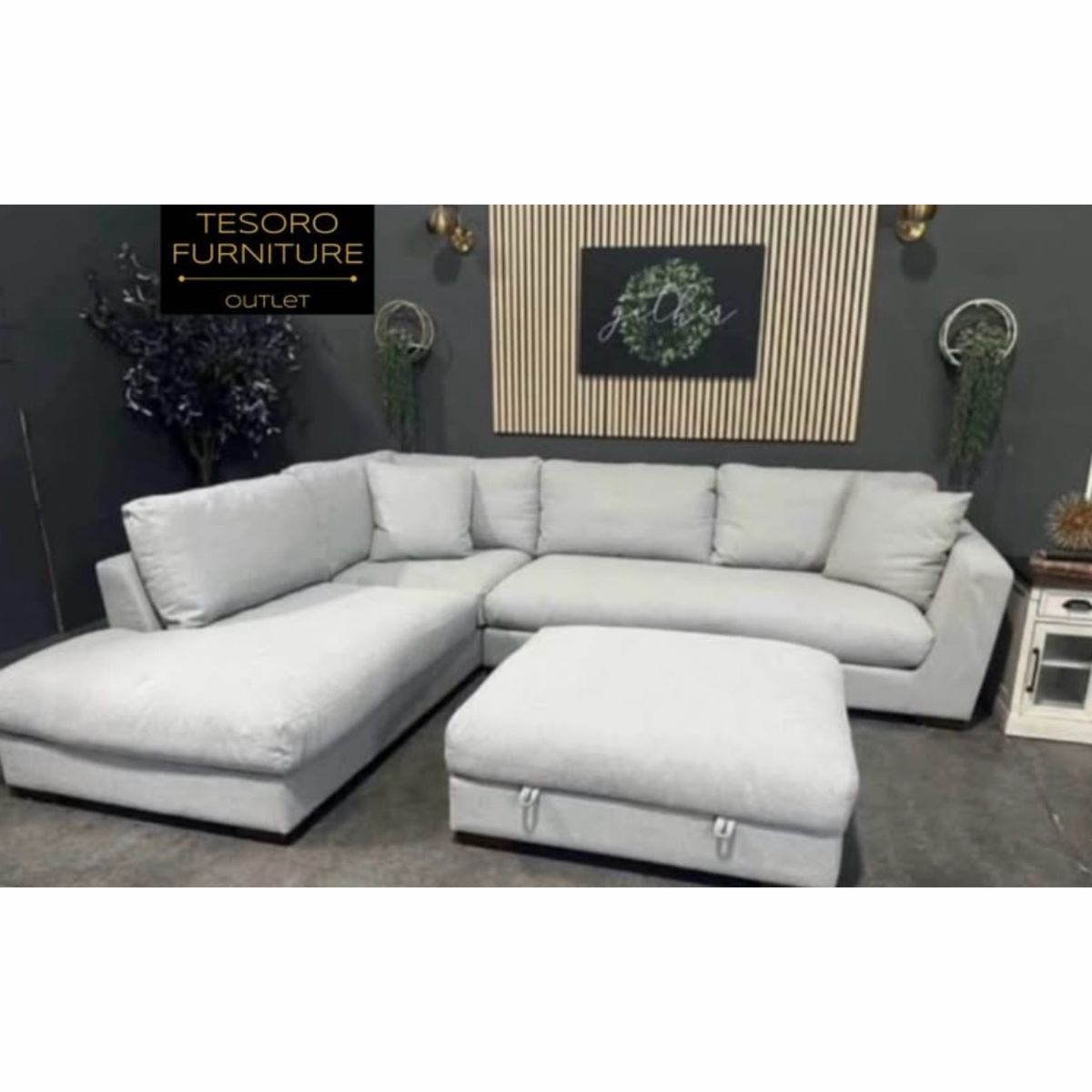 HENREDON BUCCLE MODERN SECTIONAL WE OFFER DELIVERY