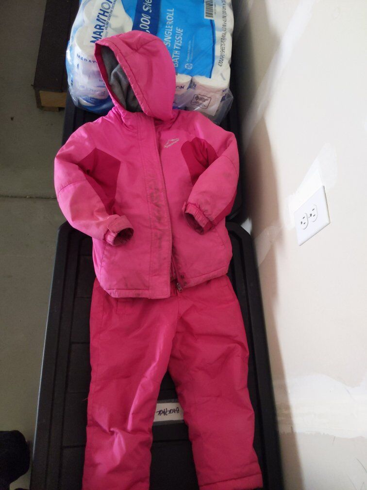 Girls XS 4/5 Winter Coat Jacket Snow Ski Pants
