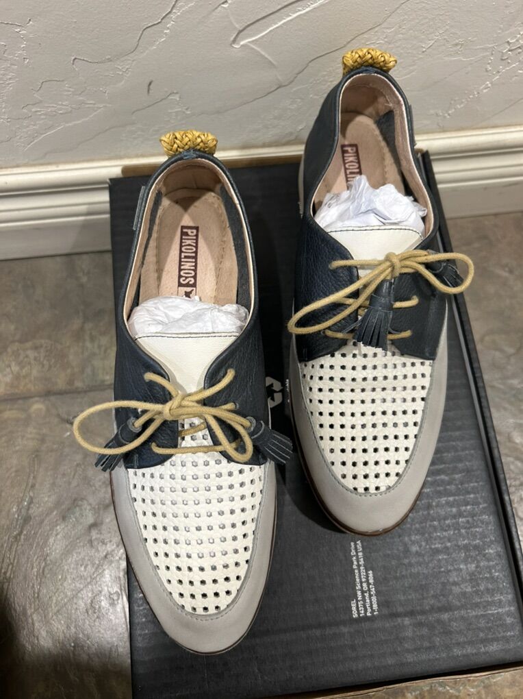 Leather Lace Up Loafers Pikolinos Sitges 8.5 UK 39