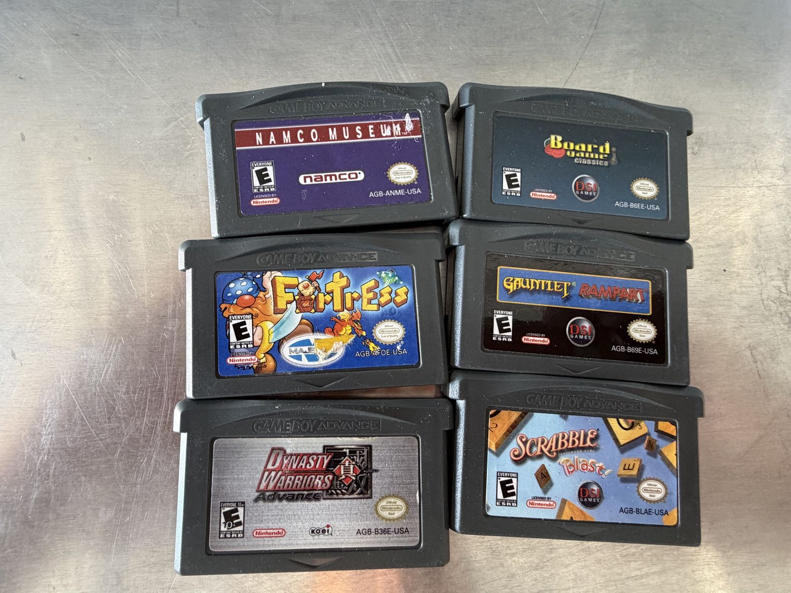 GBA game boy advance gauntlet rampart namco puzzle