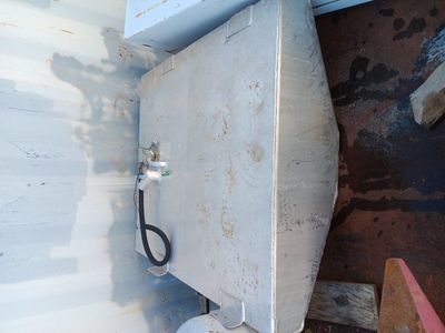 aluminum fuel tank. looks like for a boat