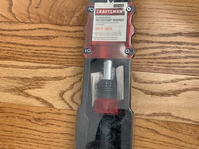 New Craftsman 25-250 in. lbs. 3/8" Drive Microtork Torque Wrench