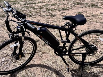 Jasion E-Bike EB-5 New w/Removable Battery Plus Accessories Black Class 2E 20-25mph Top Speed