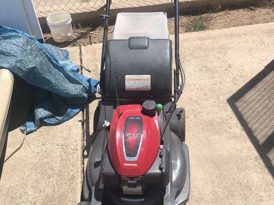 Honda HRX217K6HYA mower, $850