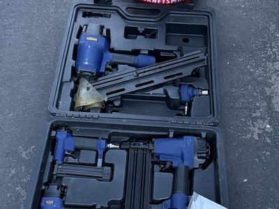6 gal compré with finish nailer’s