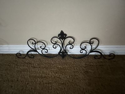 Wrought iron wall decor